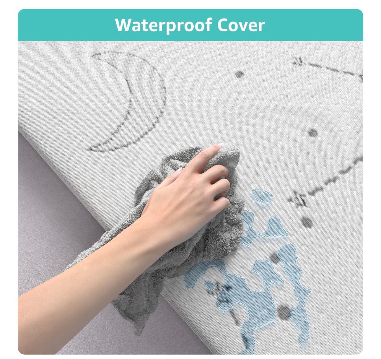 38x26 Baby Pack and Play Mattress Waterproof Cover - Thumbnail 3