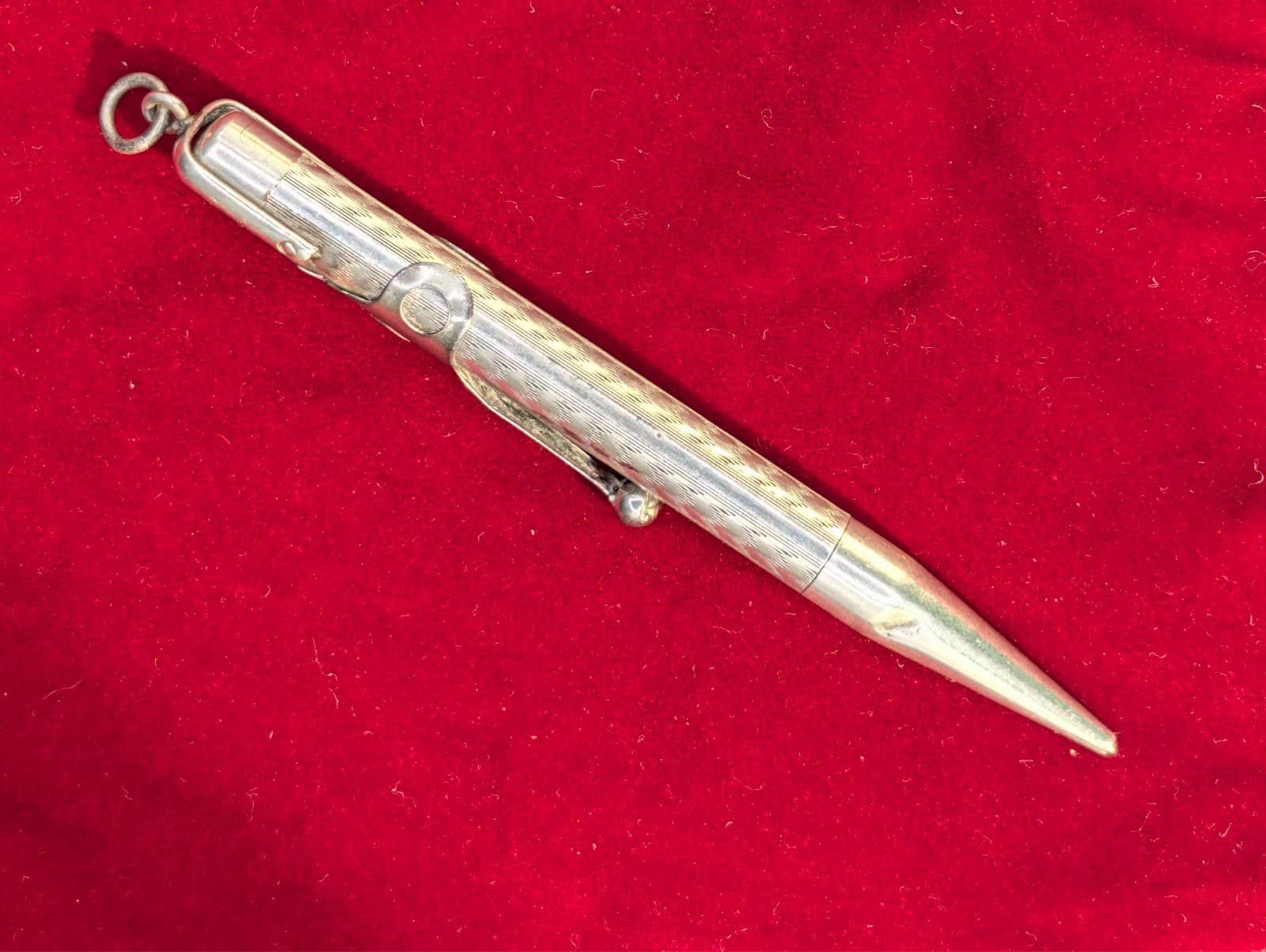 Antique Sterling Mabie Todd & Co. NY Silver Fyne Poynt Pencil Chatelaine - Thumbnail 13