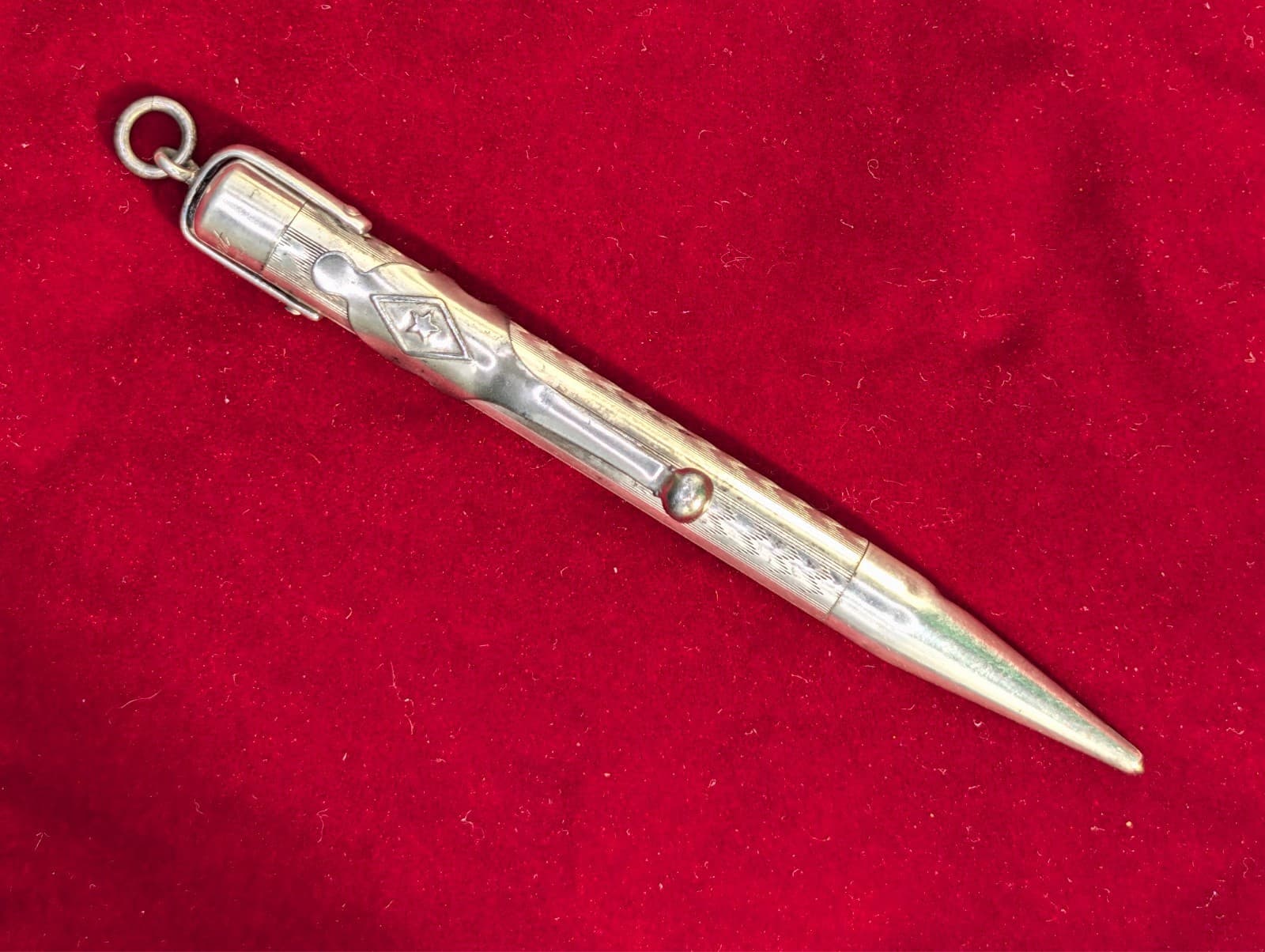 Antique Sterling Mabie Todd & Co. NY Silver Fyne Poynt Pencil Chatelaine