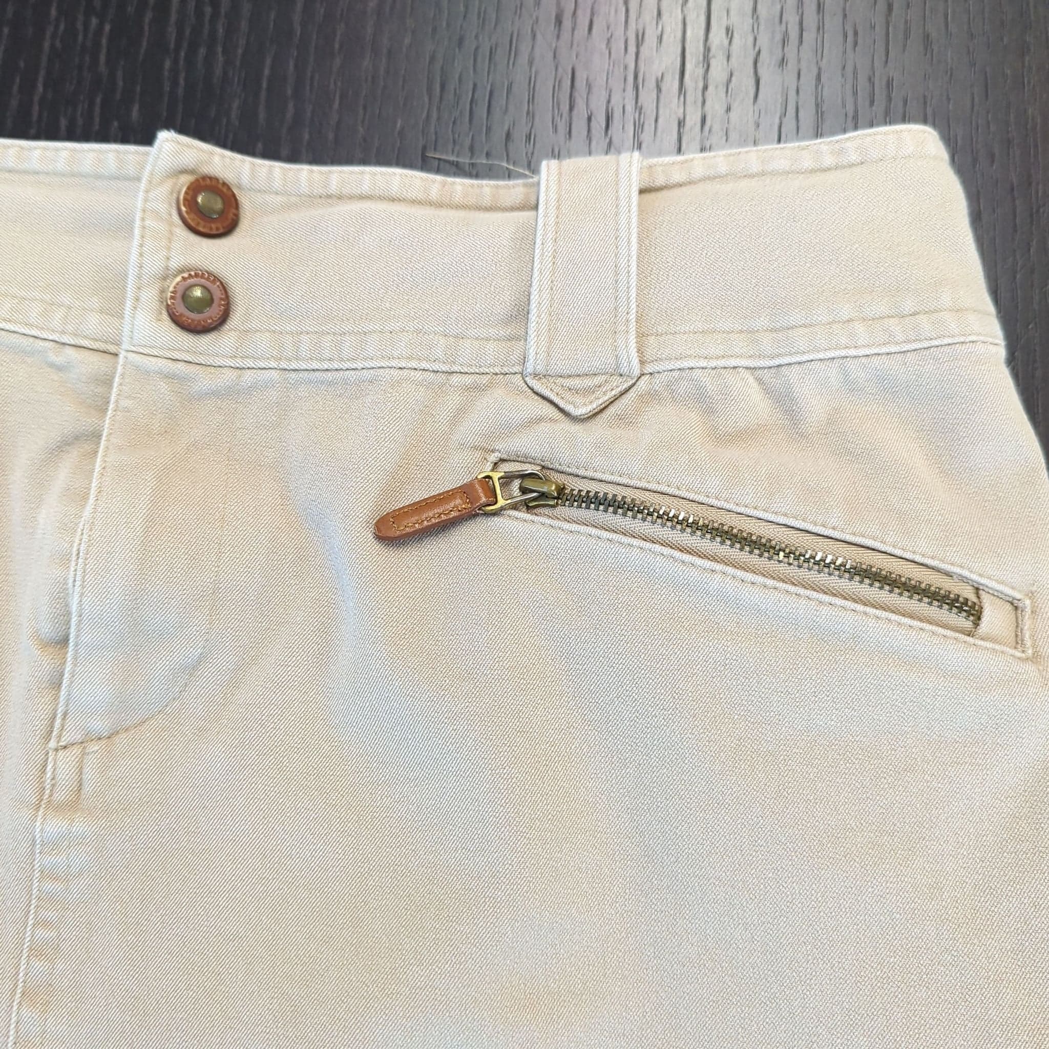 Ralph Lauren Petite Khaki Skirt, Size 10P, Cotton Blend - Thumbnail 3