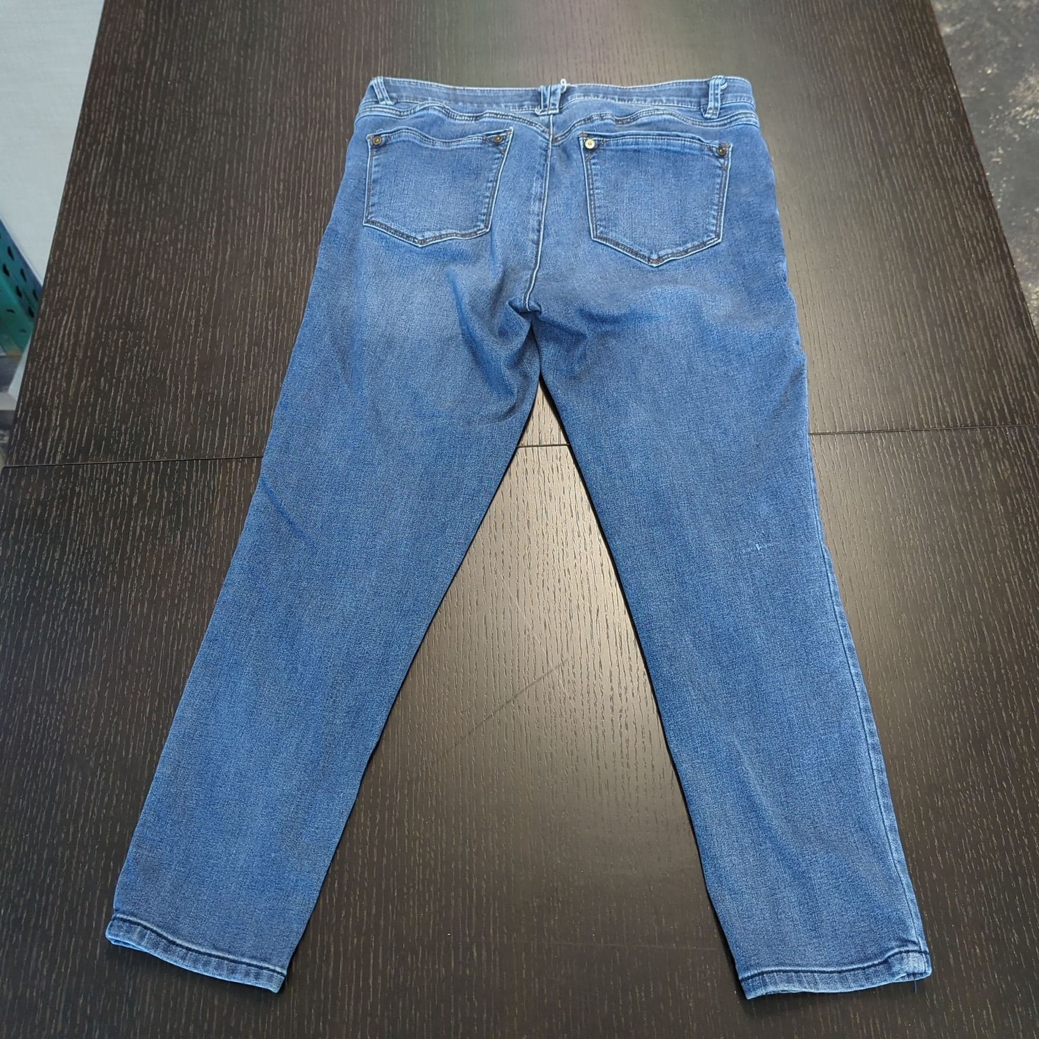 Wit & Wisdom Women's Blue Mid-Rise Skinny Jeans - Thumbnail 4