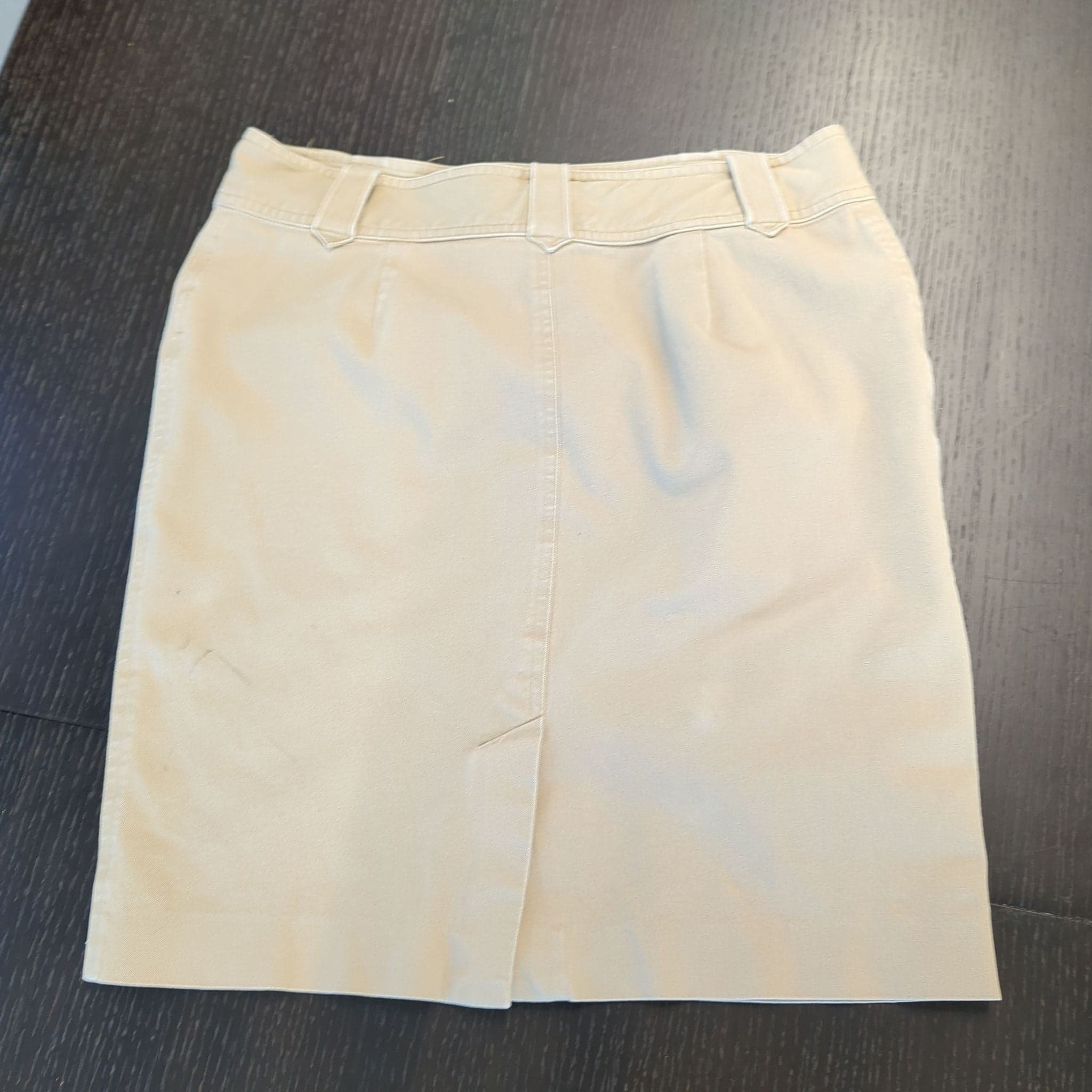Ralph Lauren Petite Khaki Skirt, Size 10P, Cotton Blend - Thumbnail 5