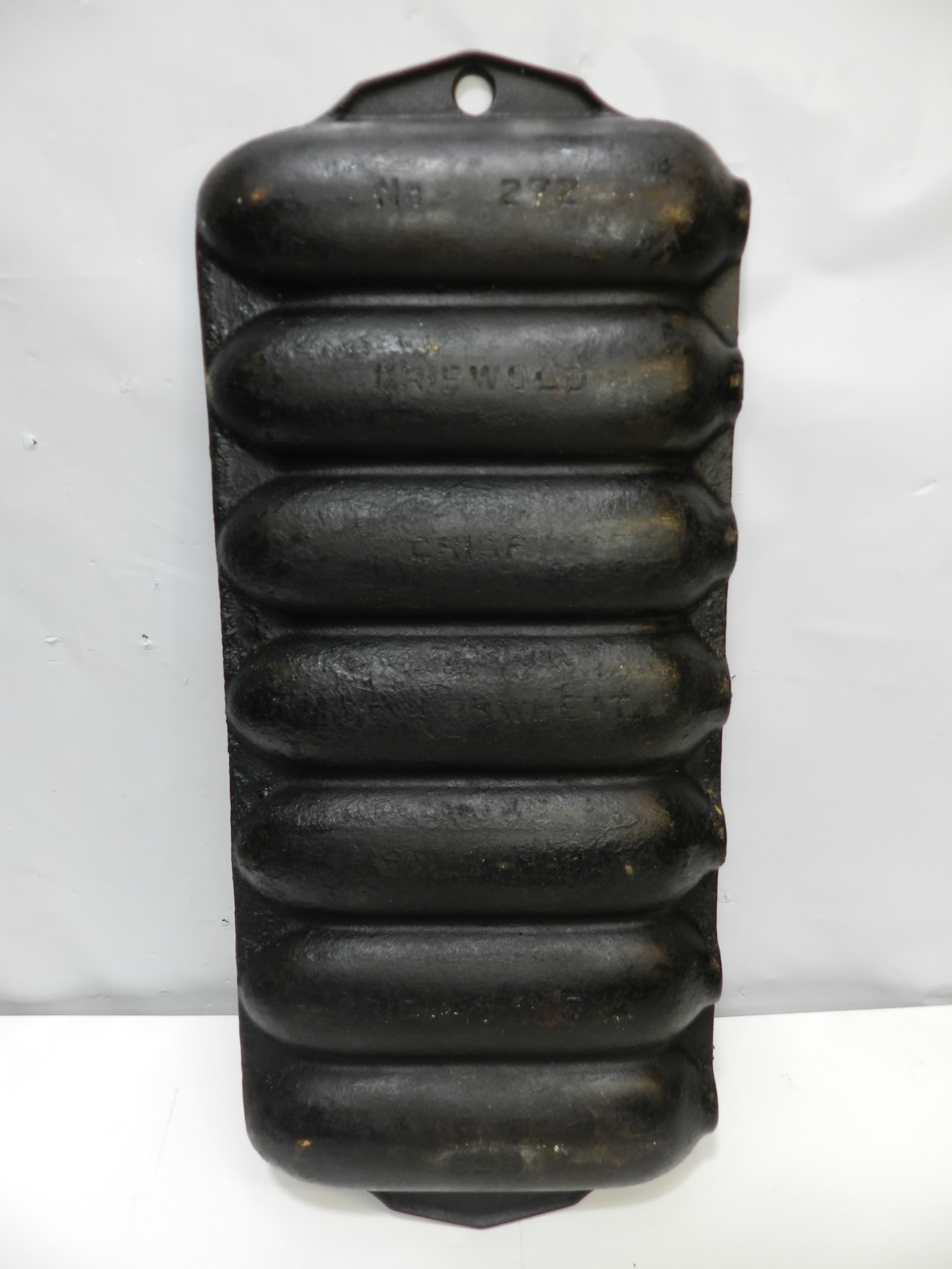 Vintage Griswold Cast Iron No. 272 Crispy Corn WHEAT Stick Pan 629  (O57J) - Thumbnail 9