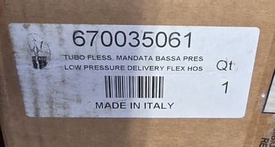 Maserati Ghibli, Quattroporte, Evaporator To Union AC Hose New In Box 670035061 - Thumbnail 2