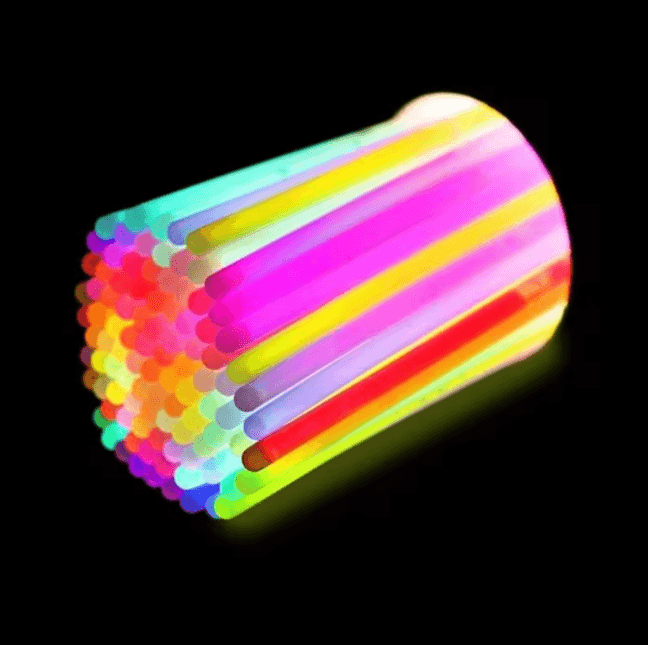 8" Glowsticks - Made into Bracelets & Necklaces, Glow in the Dark - For Parties - Thumbnail 2