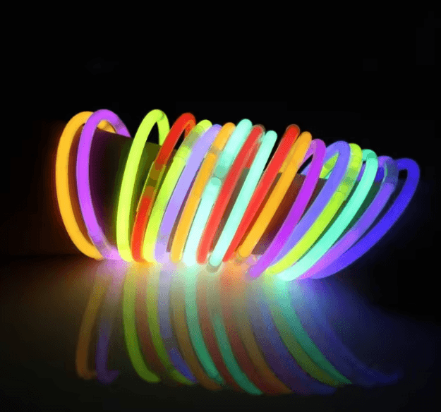 8" Glowsticks - Made into Bracelets & Necklaces, Glow in the Dark - For Parties - Thumbnail 3