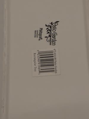 Pfaltzgraff Patio Garden Serving Tray 16" x 5.5" 67281600 - Thumbnail 3