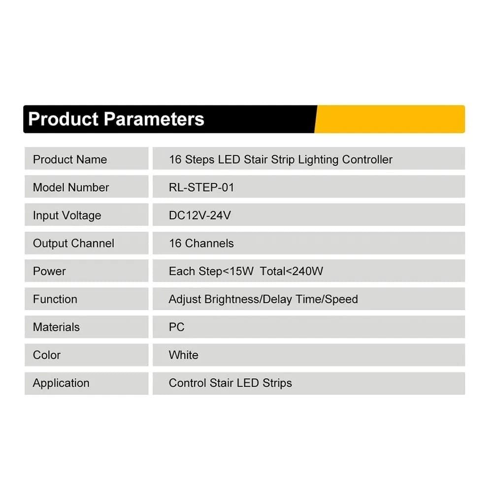 16 Channels Led Stair Light Staircase Controller 2 PIR for Indoor Flexible 5438 - Thumbnail 4
