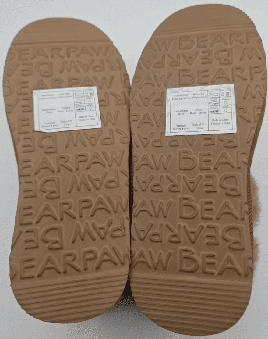 Bearpaw Youth Brown Suede Shearling Lined Bootie Unisex Kids Size 1 - Thumbnail 6
