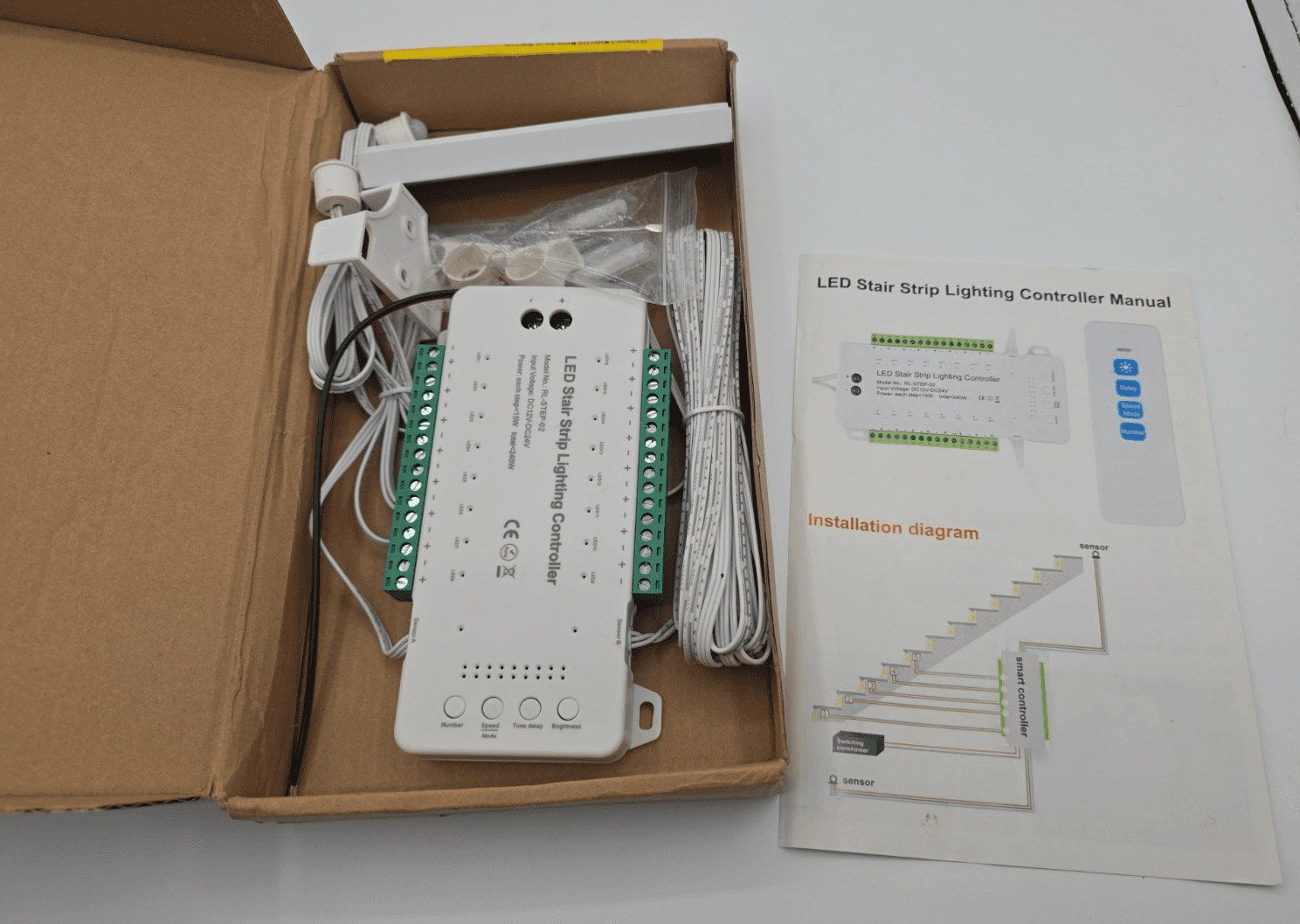 16 Channels Led Stair Light Staircase Controller 2 PIR for Indoor Flexible 5438 - Thumbnail 13