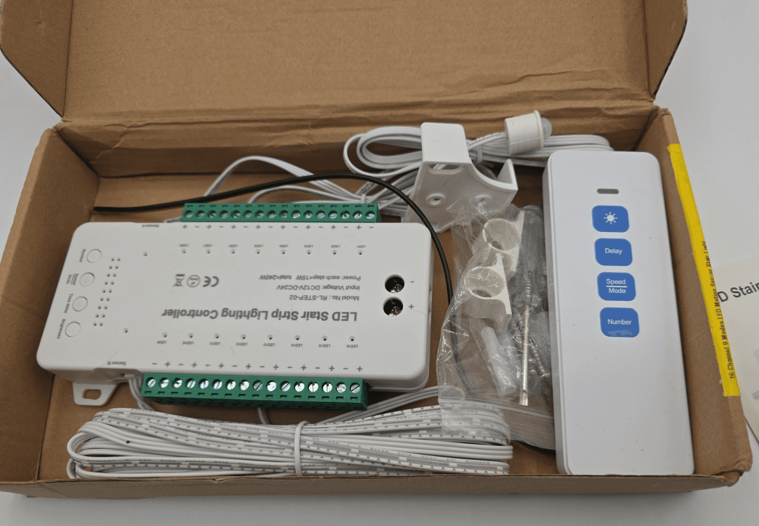 16 Channels Led Stair Light Staircase Controller 2 PIR for Indoor Flexible 5438 - Thumbnail 12