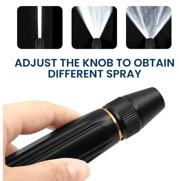 High-Pressure Hose Nozzle Adjustable Car Wash Water Gun Outdoor Jet Sweeper - Thumbnail 5