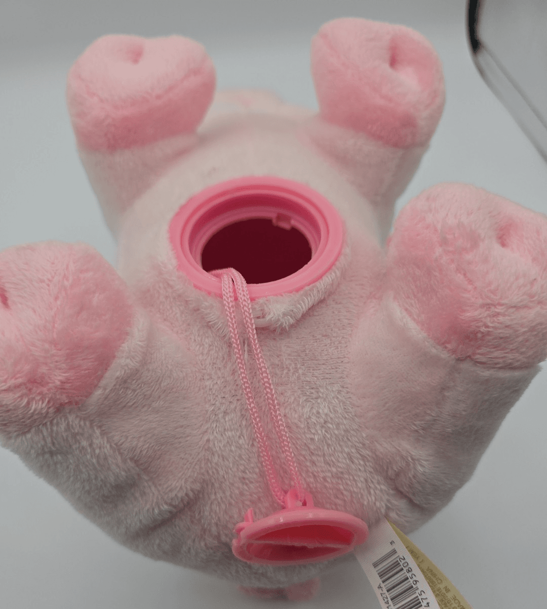 Dan Dee Plush Pink Piggy Bank 11" X 7" Stuffed Pig With Stopper Coin Bank Cute - Thumbnail 9