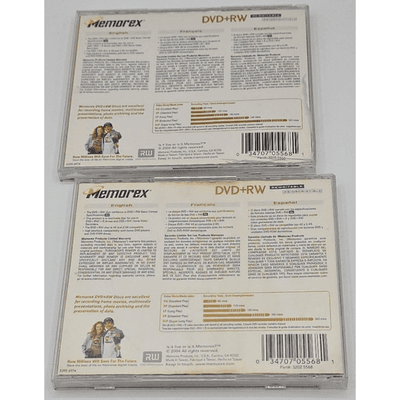 Memorex DVD+RW in Jewel Cases 2 pk - Rewritable 4X 4.7GB 120 min - Thumbnail 5