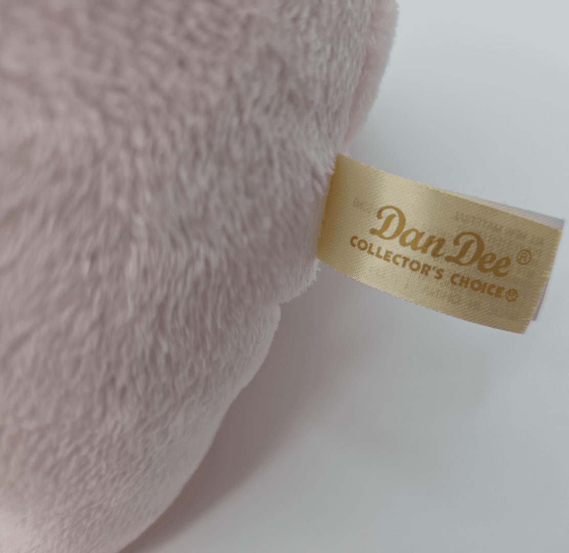 Dan Dee Plush Pink Piggy Bank 11" X 7" Stuffed Pig With Stopper Coin Bank Cute - Thumbnail 5
