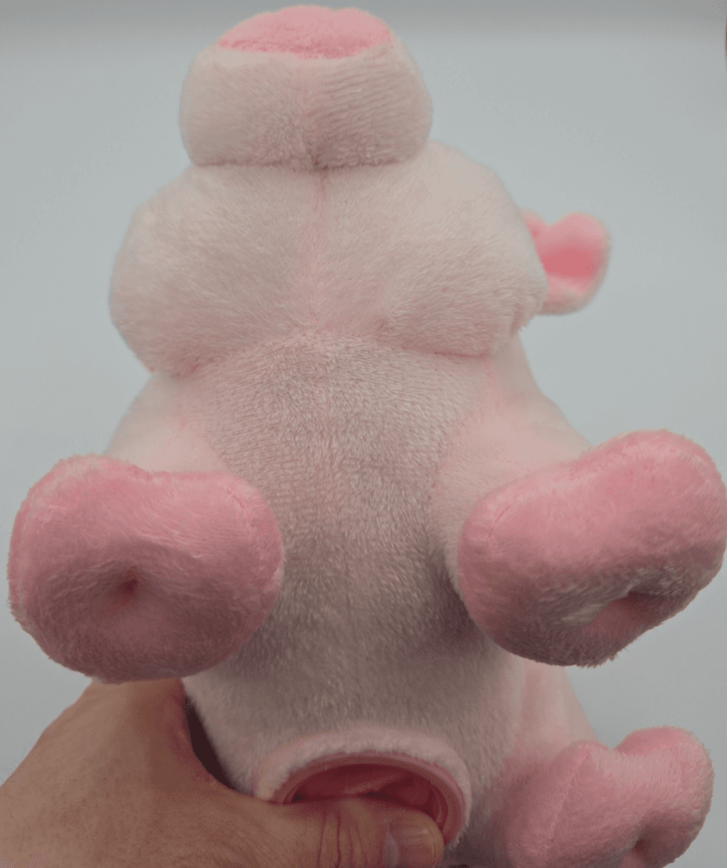 Dan Dee Plush Pink Piggy Bank 11" X 7" Stuffed Pig With Stopper Coin Bank Cute - Thumbnail 8