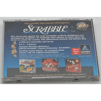 SCRABBLE CD-ROM Crossword PC Game Hasbro Interactive for Windows 95/MAC (1996) - Thumbnail 2