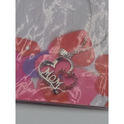 Special Mom Double Heat Mom Heart Fashion Necklace Jewelry for Women - Thumbnail 2