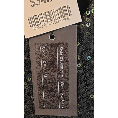 NWT Cable & Gauge Green Sequin Top Long Sleeve Size XL - Thumbnail 4
