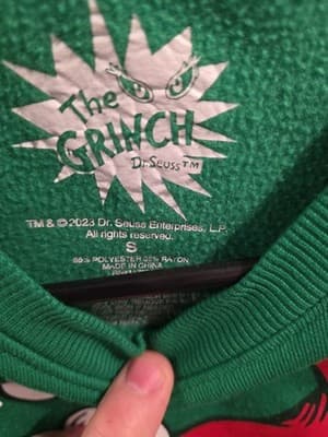 The Grinch Kids' Holiday Sweatshirt Size Small - Thumbnail 4