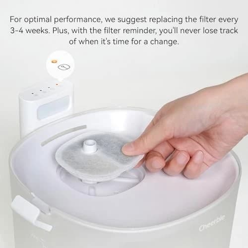 Elfin Water Fountain E1+ 2 Filters / White - Open Box - Thumbnail 2