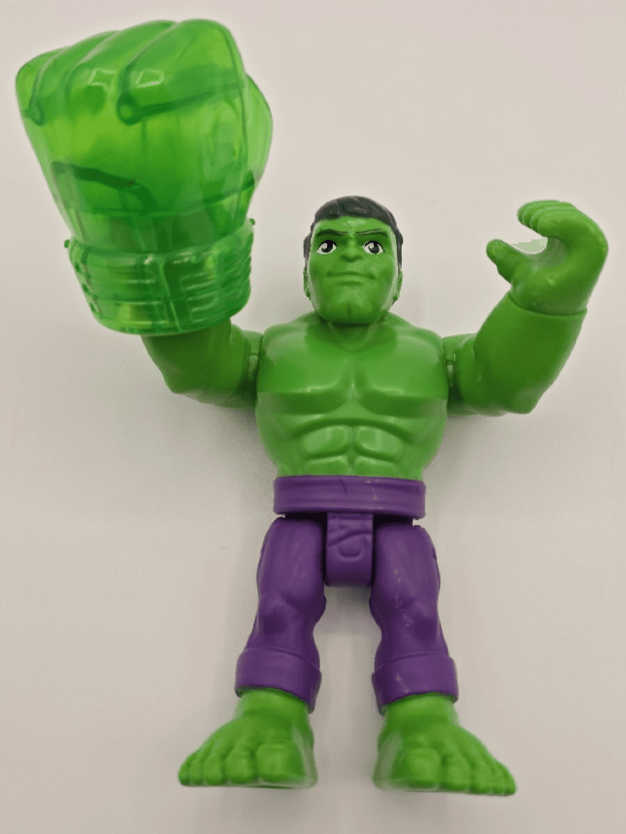 Hasbro Marvel Super Hero Adventures Hulk Action Figure 2018 5" W/Big Green Fist - Thumbnail 2