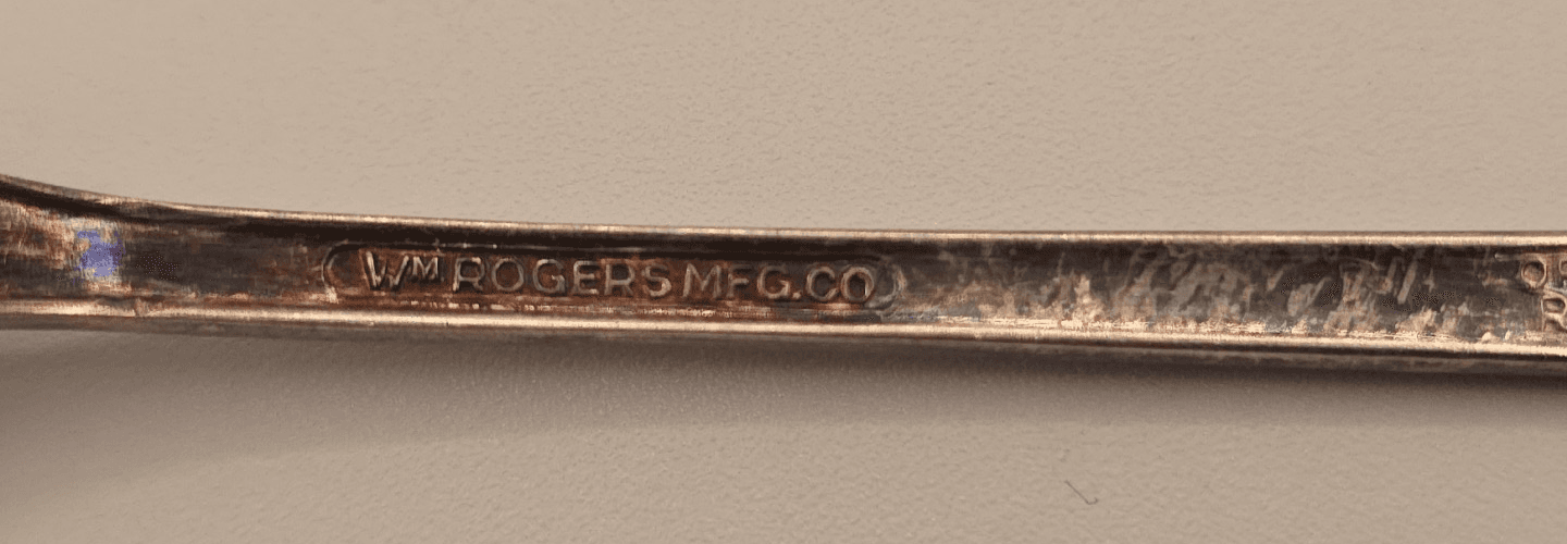 Vintage WM Rogers IS Lady Fair Design Cocktail Pickle Olive Fork - 6" - Thumbnail 4
