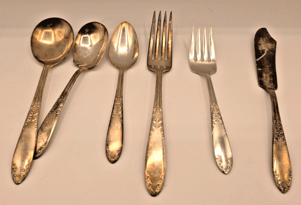 National Silver Co Silverware Flatware Silverplated 6 PLC 36 PCS with Chest - Thumbnail 4