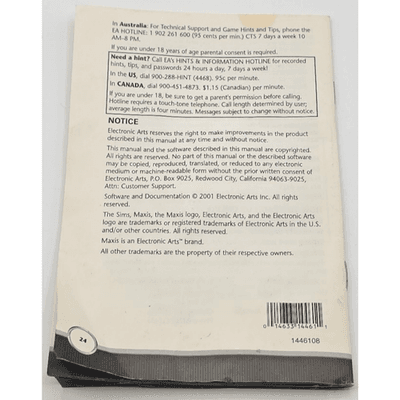 The Sims House Party Expansion Pack with Manual (PC) - 2001 - Thumbnail 6