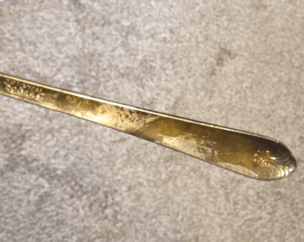 Vintage WM Rogers IS Lady Fair Design Cocktail Pickle Olive Fork - 6" - Thumbnail 8