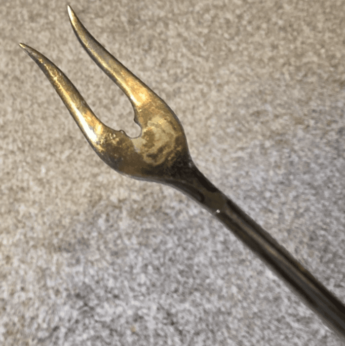 Vintage WM Rogers IS Lady Fair Design Cocktail Pickle Olive Fork - 6" - Thumbnail 6