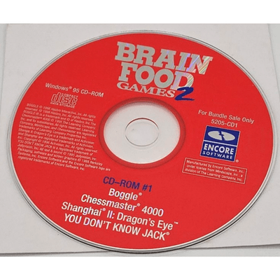 Brain Food Games 2 - Complete Set - Vintage PC CD-ROM Windows 95 Games - Thumbnail 2