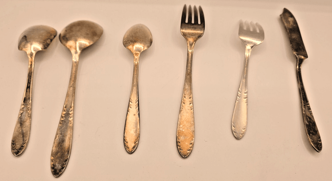 National Silver Co Silverware Flatware Silverplated 6 PLC 36 PCS with Chest - Thumbnail 5