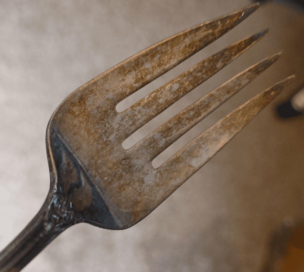 Vintage Wm. Rogers & Son Vintage Serving Meat Salad Fork - 8.5" - Thumbnail 6