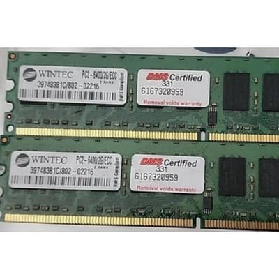 Wintec 4 GB Set (2 x 2 GB) PC2-6400 DDR2 240-Pin ECC DIMM Desktop Memory - Thumbnail 3