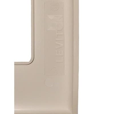 Leviton 3/8 Unbreakable 1-Gang Rocker Wall Plate - White (Used) - Thumbnail 3