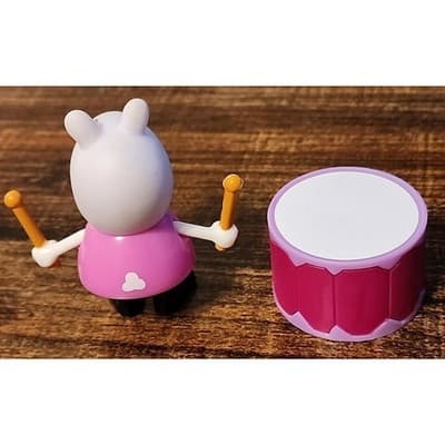 Jazwares Suzy Sheep Music Themed Action Figure 2.5” with Drums (2003) - HTF - Thumbnail 3