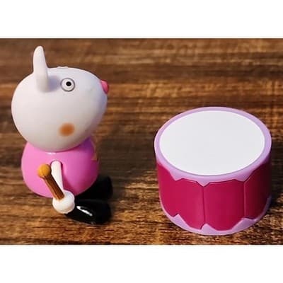 Jazwares Suzy Sheep Music Themed Action Figure 2.5” with Drums (2003) - HTF - Thumbnail 4