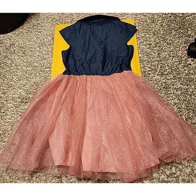 Girls Lily Bleu Sleeveless Dress Size 5 Blue Pink Fit & Flare Knee Length - Thumbnail 2