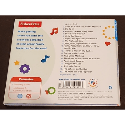 Kids Car Ride Fun CD Various Artists Fisher-Price Road Trip Sing-Along 2013 - Thumbnail 2
