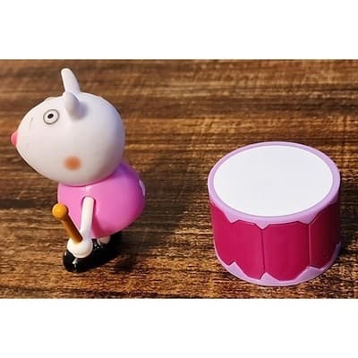 Jazwares Suzy Sheep Music Themed Action Figure 2.5” with Drums (2003) - HTF - Thumbnail 2