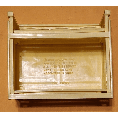 Vintage Hasbro Yellow Dollhouse Toy Crib 3.5" Baby Doll Furniture 1989 - Thumbnail 3
