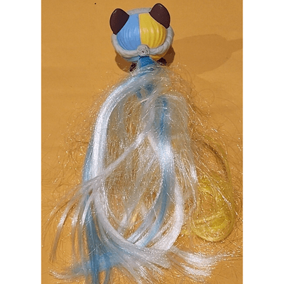 VIP Pets Puppy Dog Figure Long Colorful Hair Purple White 2.5" IMC Toys - Thumbnail 3