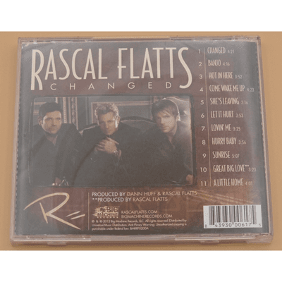 Rascal Flatts Changed CD 2012 Big Machine Records Country Pop - Very Good - Thumbnail 2