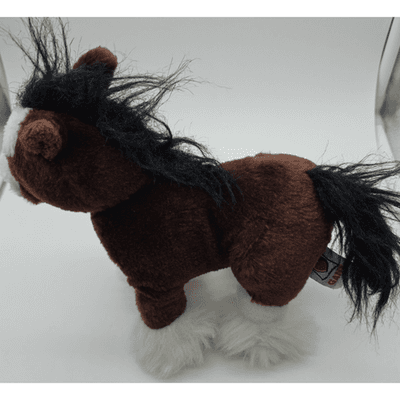 Ganz Toy Plush Brown and White Horse Stuffed Animal 9 Inches Webkinz Lil'Kinz - Thumbnail 2