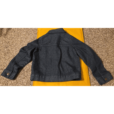 WonderKids Youth Girl's Denim Jacket 4T - Blue Cotton Blend - Thumbnail 3