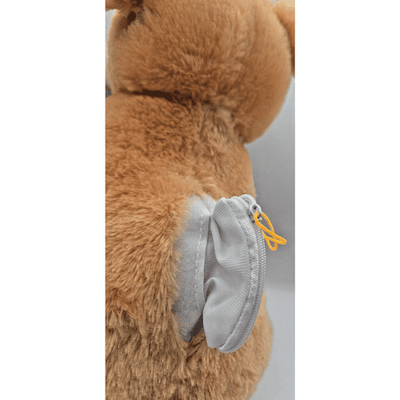 BDay Bears Plush Brown Bulldog Dog / Stuffed Animal / Zipper Pouch / 12 Inches - Thumbnail 5