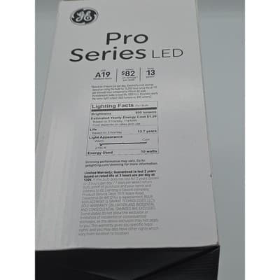 GE Pro Series A19 LED 60W Dimmable Soft White 16 Bulbs 800 Lumens - NEW - Thumbnail 3