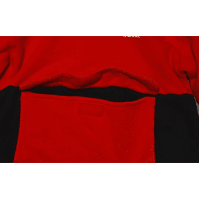 Adidas Hoodie Pullover Youth Medium Two Tone Red/Black Athletic Athleisure - Thumbnail 3