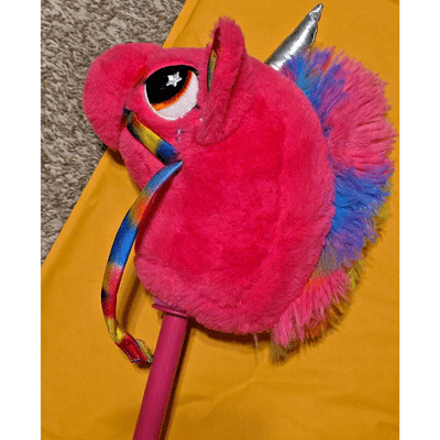 Linzy Plush (Purple) 36'' Unicorn Riding Stick Adjustable Telescopic Toy Used - Thumbnail 3